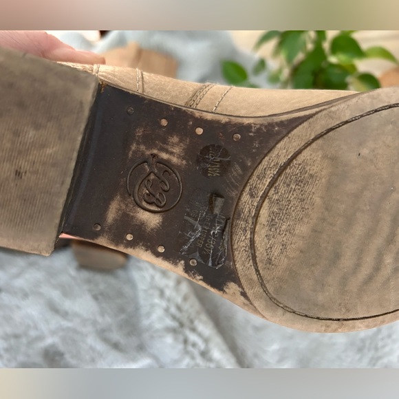 Y2K vintage camel leather knee-high western campus style boots size 6.5 - Picture 10 of 12